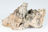 Scepter Quartz and Calcite Crystal Association - Cocineras Mine #183750-2